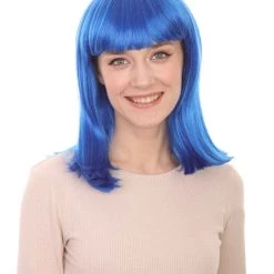 HPO Womens Bob Wig | Glamour Medium Bob Cosplay Halloween Wig | Premium Breathable Capless Cap