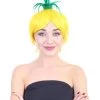 HPO Pineapple Wig | Women's Yellow Wig | Premium Breathable Capless Cap