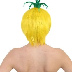 HPO Pineapple Wig | Women's Yellow Wig | Premium Breathable Capless Cap