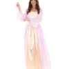 HPO Adult Women's Royal Dress 18th Century Costume | Purple & Gold Cosplay Costume
