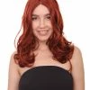 HPO Men's Superstar Long Wavy Womens Wig | Sexy Cosplay Party Halloween Wig | Premium Breathable Capless Cap