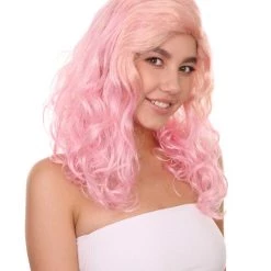 Adult Women's 17" Inch Medium Length Wavy Hollywood Glam Costume Wig, Synthetic Soft Fiber Costume Cosplay Hair | HPO 13 Adult Women's 17