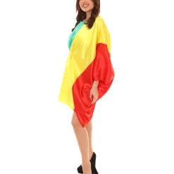 FLAGWIGS Adult Women's Mali Flag Dress Sports Costume | Patriotic Cosplay Costume