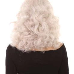 HPO Women's Womens Ice Witch Wig | White Scary Wigs | Premium Breathable Capless Cap 14 HPO Women's Womens Ice Witch Wig | White Scary Wigs | Premium Breathable Capless Cap