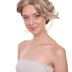 Adult Women's 9" Inch Short Halloween Cosplay Updo Bun Doctor Of Wildlife In The Amazon Forest Wig, Synthetic Fiber Hair, | HPO