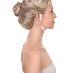 Adult Women's 9" Inch Short Halloween Cosplay Updo Bun Doctor Of Wildlife In The Amazon Forest Wig, Synthetic Fiber Hair, | HPO 12 Adult Women's 9