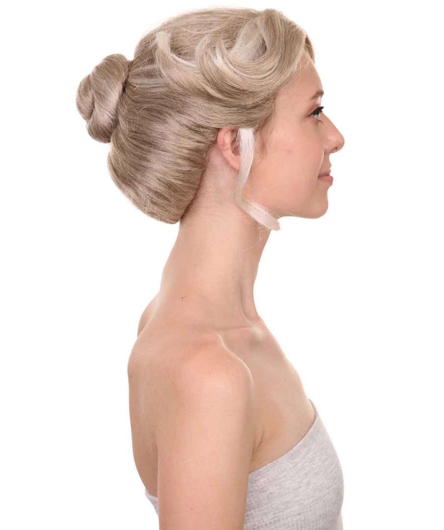 Adult Women's 9" Inch Short Halloween Cosplay Updo Bun Doctor Of Wildlife In The Amazon Forest Wig, Synthetic Fiber Hair, | HPO 5 Adult Women's 9" Inch Short Halloween Cosplay Updo Bun Doctor Of Wildlife In The Amazon Forest Wig, Synthetic Fiber Hair, | HPO