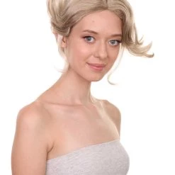 Adult Women's 9" Inch Short Halloween Cosplay Updo Bun Doctor Of Wildlife In The Amazon Forest Wig, Synthetic Fiber Hair, | HPO 13 Adult Women's 9