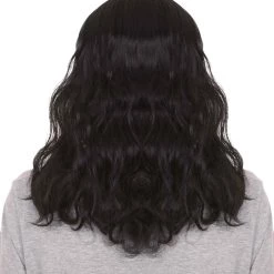 HPO Founding Father Mens Bald Long Black Wig | Wig With Cap Men's