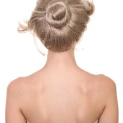 Adult Women's 9" Inch Short Halloween Cosplay Updo Bun Doctor Of Wildlife In The Amazon Forest Wig, Synthetic Fiber Hair, | HPO 11 Adult Women's 9