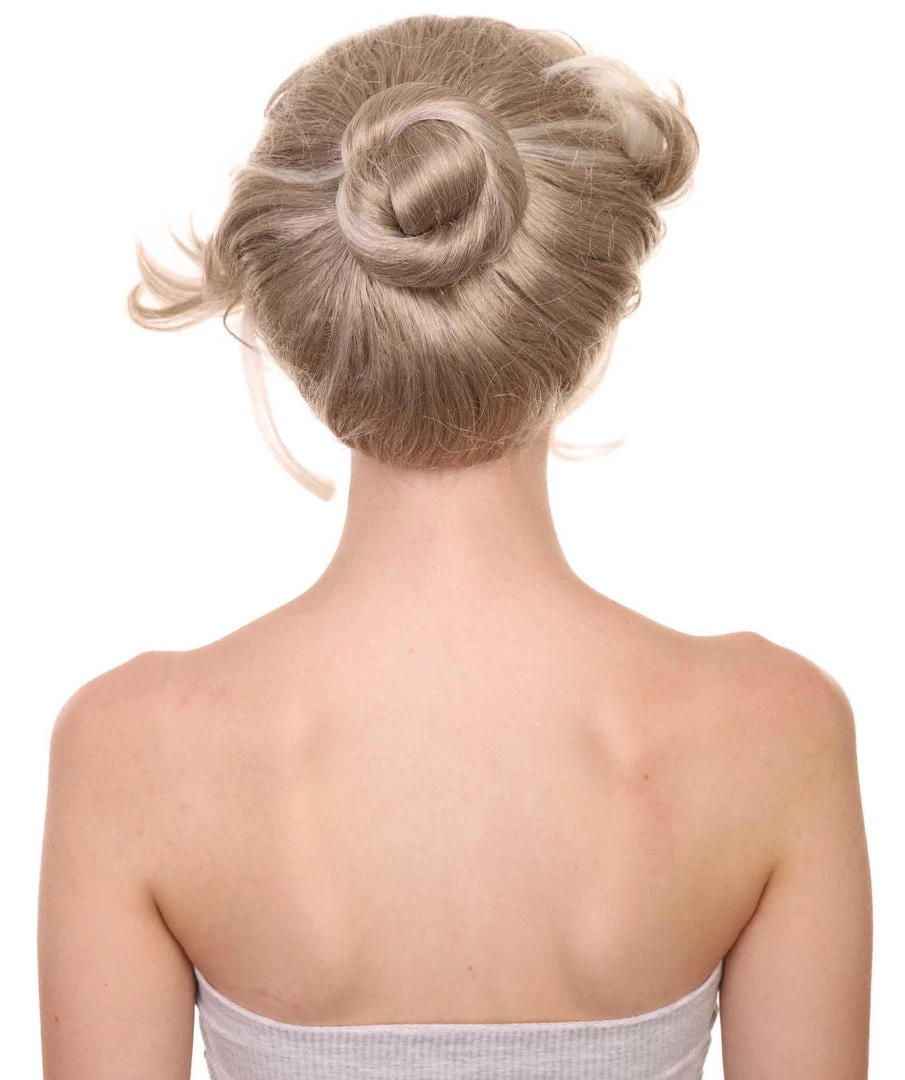 Adult Women's 9" Inch Short Halloween Cosplay Updo Bun Doctor Of Wildlife In The Amazon Forest Wig, Synthetic Fiber Hair, | HPO 4 Adult Women's 9" Inch Short Halloween Cosplay Updo Bun Doctor Of Wildlife In The Amazon Forest Wig, Synthetic Fiber Hair, | HPO