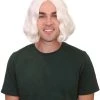 HPO Men's Founding Father Mens Wig | Political Halloween Wigs | Premium Breathable Capless Cap