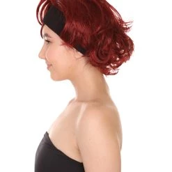 HPO 60's Womens Go-Go Wig With Headband | Auburn Vintage Wig | Premium Breathable Capless Cap 11 HPO 60's Womens Go-Go Wig With Headband | Auburn Vintage Wig | Premium Breathable Capless Cap