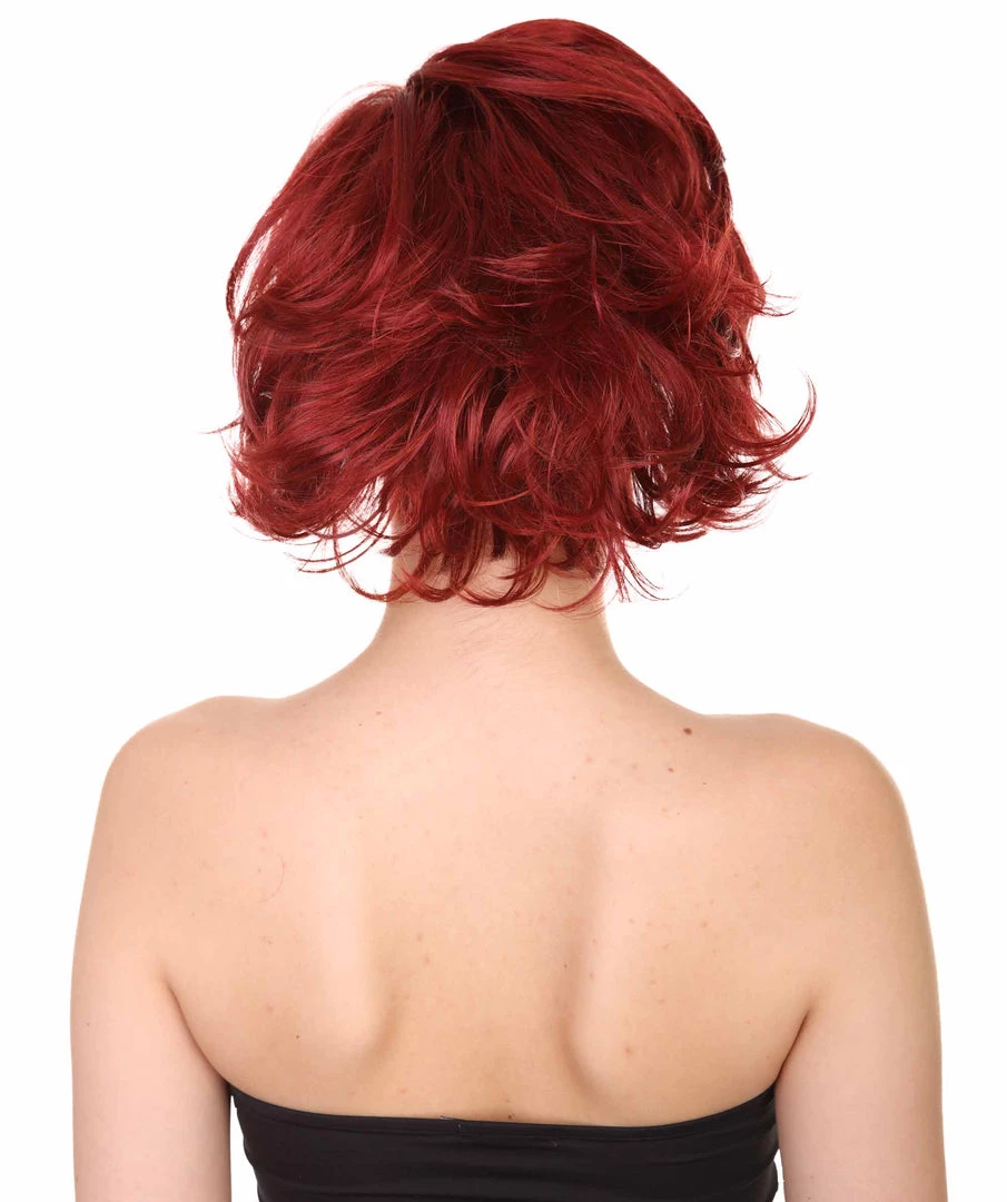 HPO 60's Womens Go-Go Wig With Headband | Auburn Vintage Wig | Premium Breathable Capless Cap 4 HPO 60's Womens Go-Go Wig With Headband | Auburn Vintage Wig | Premium Breathable Capless Cap