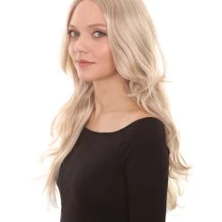 HPO Womens Mutant Curly Wig | Blonde TV/Movie Wigs | Premium Breathable Capless Cap