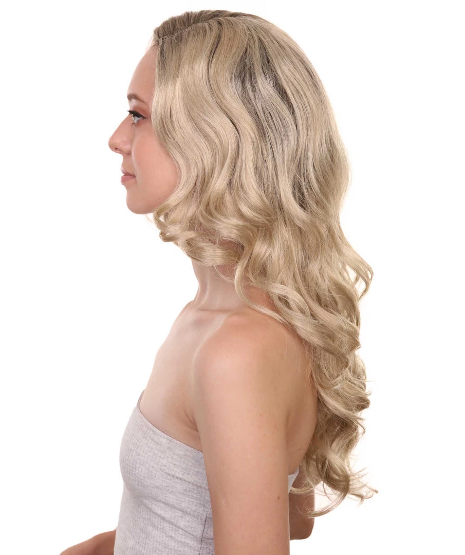 Adult Women's 23" Inch Long Length Wavy Halloween Cosplay Star Girl Super Hero Costume Wig, Synthetic Soft Fiber Hair, Capless Cap Design For Comfort And Fit! | HPO 3 Adult Women's 23" Inch Long Length Wavy Halloween Cosplay Star Girl Super Hero Costume Wig, Synthetic Soft Fiber Hair, Capless Cap Design For Comfort And Fit! | HPO