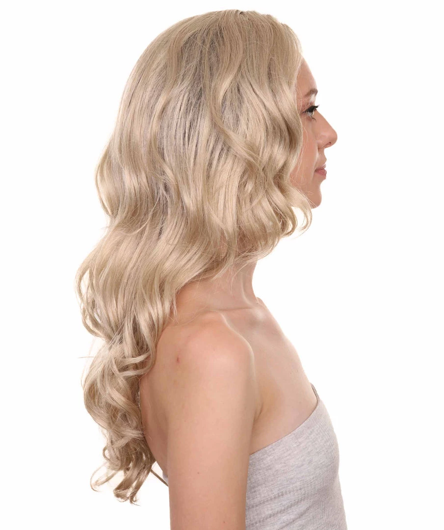 Adult Women's 23" Inch Long Length Wavy Halloween Cosplay Star Girl Super Hero Costume Wig, Synthetic Soft Fiber Hair, Capless Cap Design For Comfort And Fit! | HPO 5 Adult Women's 23" Inch Long Length Wavy Halloween Cosplay Star Girl Super Hero Costume Wig, Synthetic Soft Fiber Hair, Capless Cap Design For Comfort And Fit! | HPO