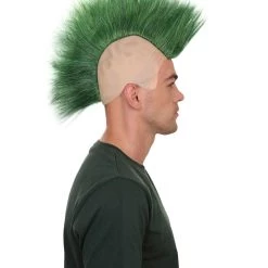 HPO Green Mohawk Mens Wig | Celebrity Cosplay Halloween Wig 12 HPO Green Mohawk Mens Wig | Celebrity Cosplay Halloween Wig