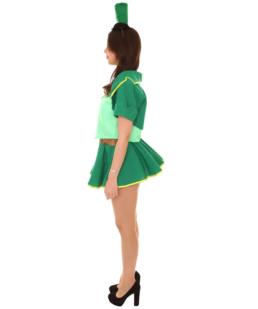 HPO Adult Women's Sexy Leprechaun Costume | Green Cosplay Costume 4 HPO Adult Women's Sexy Leprechaun Costume | Green Cosplay Costume