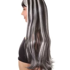 HPO Men's Monster Womens Wig | Two Toned Long Cosplay Halloween Wig | Premium Breathable Capless Cap