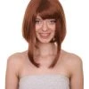 Adult Women's 14" Inch Medium Length Straight Halloween Cosplay Animated Pro Hero Costume Wig, Synthetic Soft Fiber Hair, Perfect For Your Next Conventiton And Group Anime Party! | HPO