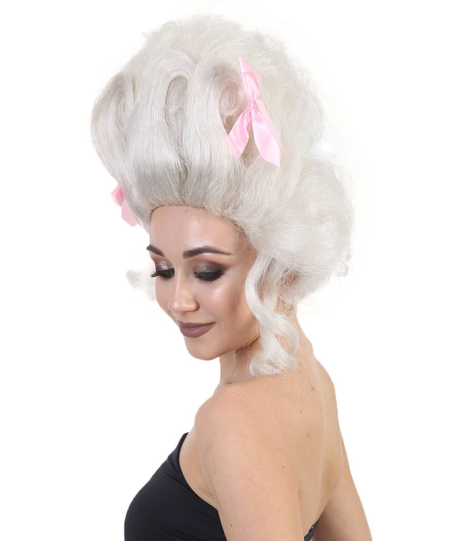 HPO Men's Baroque Marie Antoinette Womens Wig | Blonde Historical Wigs | Premium Breathable Capless Cap 2 HPO Men's Baroque Marie Antoinette Womens Wig | Blonde Historical Wigs | Premium Breathable Capless Cap