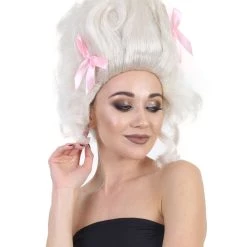 HPO Men's Baroque Marie Antoinette Womens Wig | Blonde Historical Wigs | Premium Breathable Capless Cap