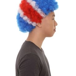 FLAGWIGS Costa Rica Sport Afro Fun Wig | Jumbo Cosplay Halloween Wig SALE 12 FLAGWIGS Costa Rica Sport Afro Fun Wig | Jumbo Cosplay Halloween Wig SALE