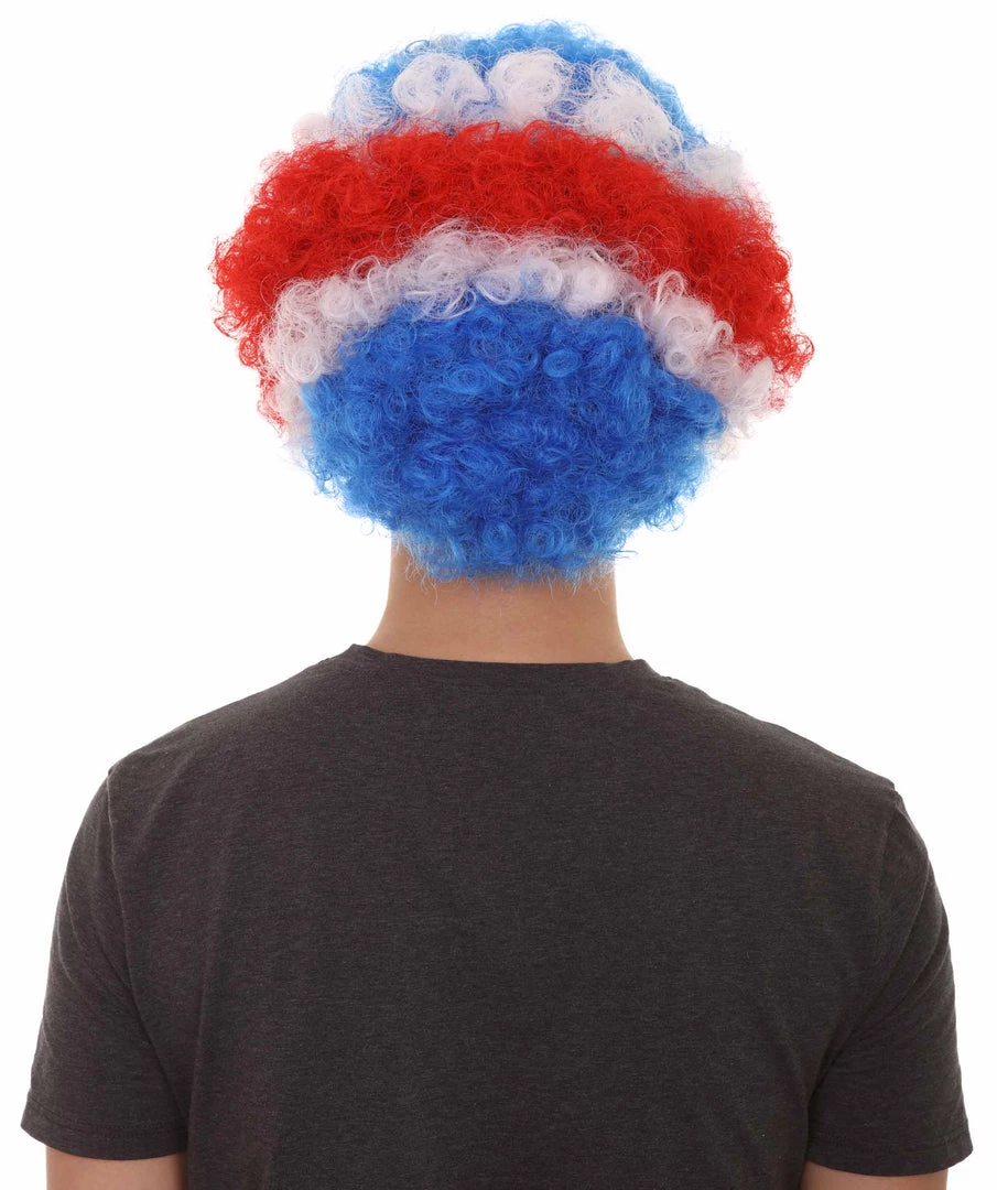 FLAGWIGS Costa Rica Sport Afro Fun Wig | Jumbo Cosplay Halloween Wig SALE 4 FLAGWIGS Costa Rica Sport Afro Fun Wig | Jumbo Cosplay Halloween Wig SALE