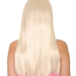 HPO Women's Womens Blonde Long Bob Wig | Glamour Fashion Cosplay Halloween Wig | Premium Breathable Capless Cap 12 HPO Women's Womens Blonde Long Bob Wig | Glamour Fashion Cosplay Halloween Wig | Premium Breathable Capless Cap