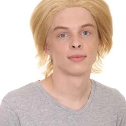 HPO Men's Doctor Mens Wig | Blonde Cosplay Halloween Wig | Premium Breathable Capless Cap