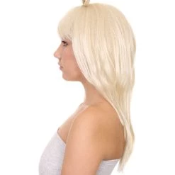 HPO Pop Sensation Womens Wig | Party Ready Blonde Fancy Cosplay Halloween Wig | Premium Breathable Capless Cap 11 HPO Pop Sensation Womens Wig | Party Ready Blonde Fancy Cosplay Halloween Wig | Premium Breathable Capless Cap