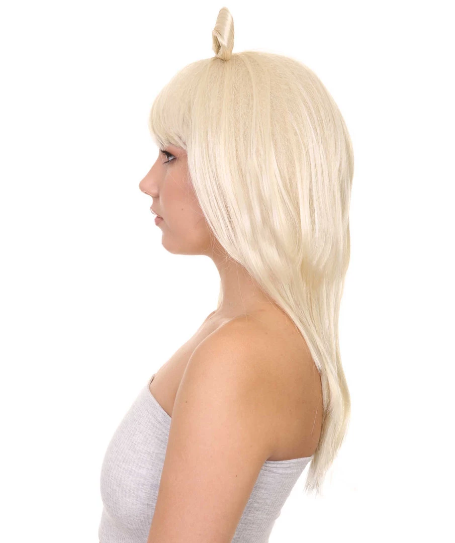 HPO Pop Sensation Womens Wig | Party Ready Blonde Fancy Cosplay Halloween Wig | Premium Breathable Capless Cap 3 HPO Pop Sensation Womens Wig | Party Ready Blonde Fancy Cosplay Halloween Wig | Premium Breathable Capless Cap