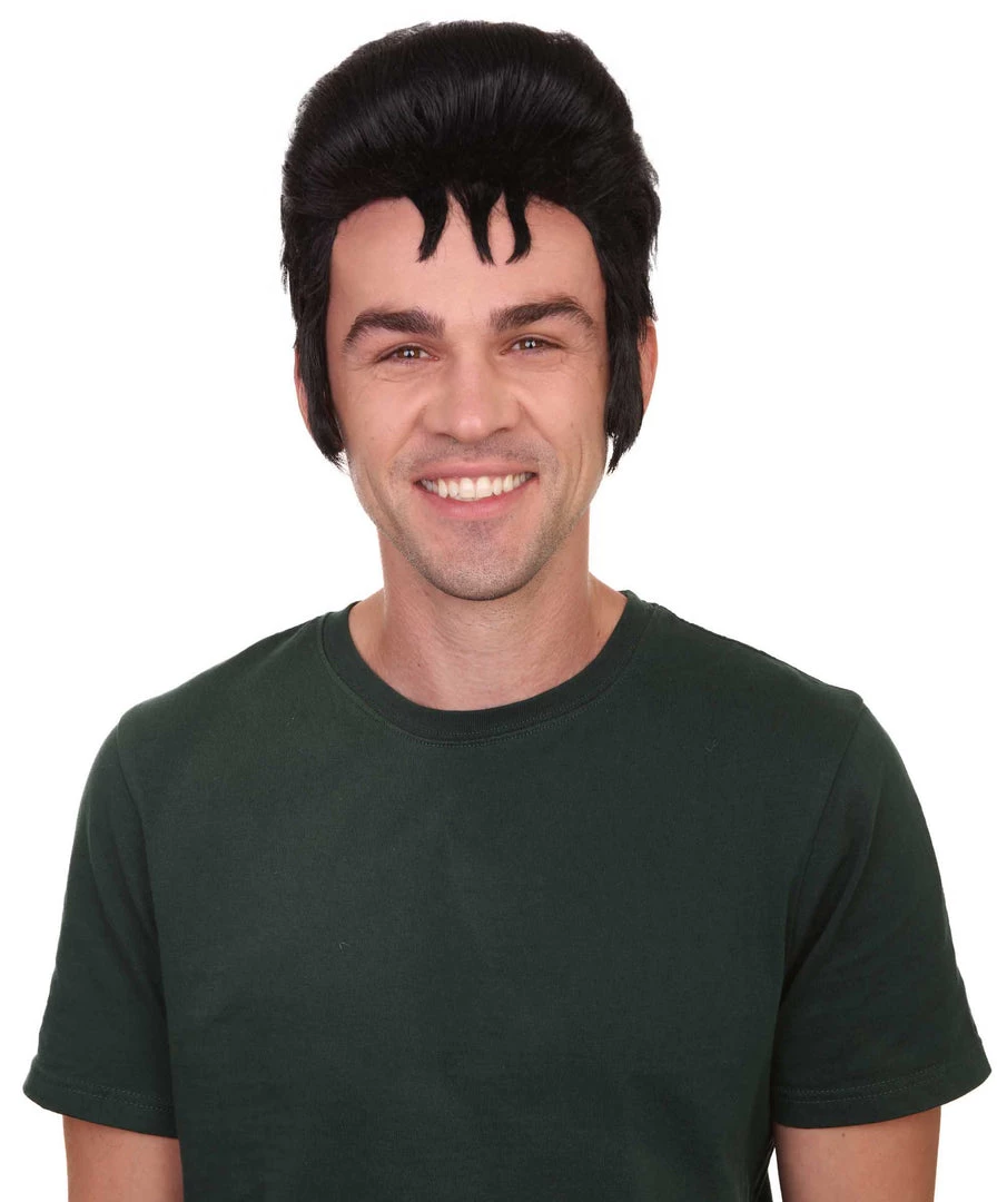 HPO Men's Men Fashion Cosplay Black Wig | Premium Breathable Capless Cap 1 HPO Men's Men Fashion Cosplay Black Wig | Premium Breathable Capless Cap