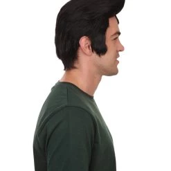 HPO Men's Men Fashion Cosplay Black Wig | Premium Breathable Capless Cap 13 HPO Men's Men Fashion Cosplay Black Wig | Premium Breathable Capless Cap