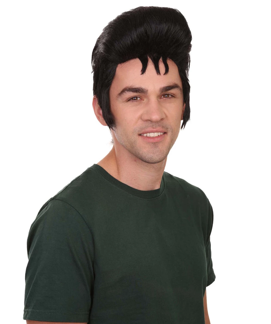 HPO Men's Men Fashion Cosplay Black Wig | Premium Breathable Capless Cap 6 HPO Men's Men Fashion Cosplay Black Wig | Premium Breathable Capless Cap