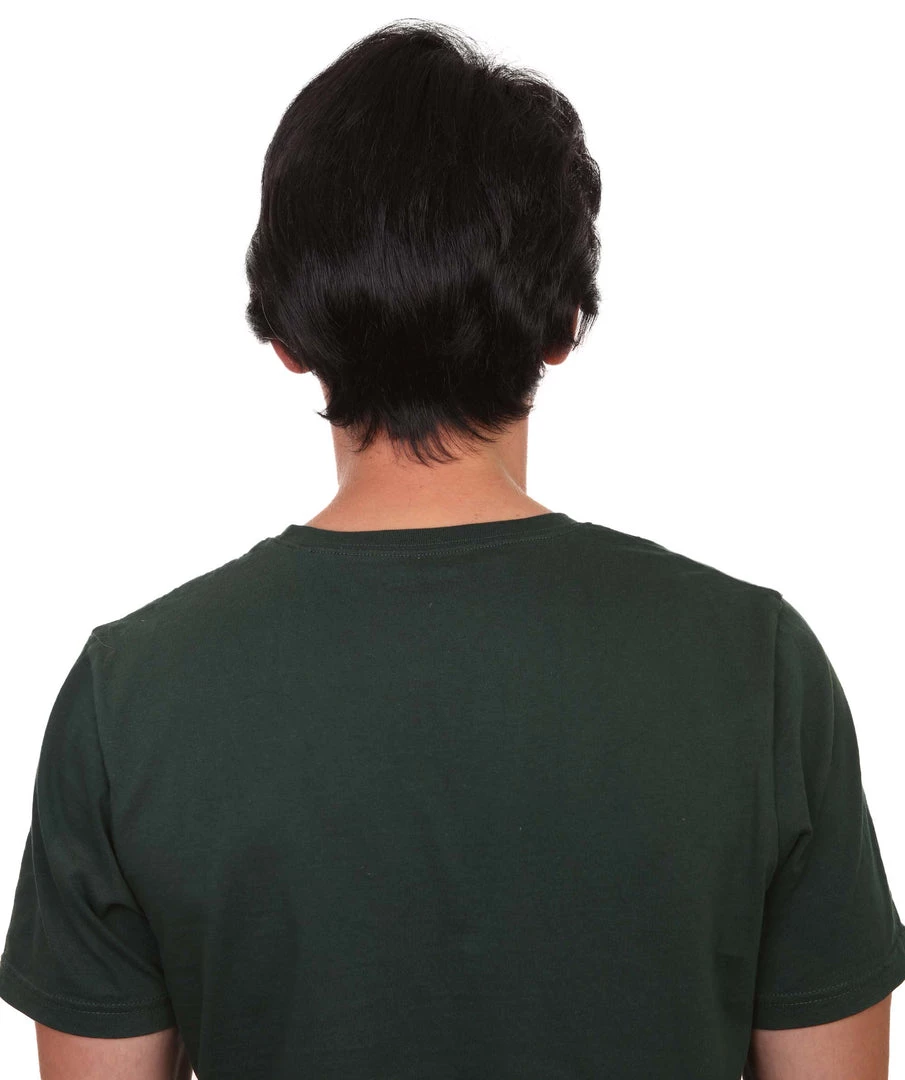 HPO Men's Mens Singer Wig | Black Celebrity Wig | Premium Breathable Capless Cap 4 HPO Men's Mens Singer Wig | Black Celebrity Wig | Premium Breathable Capless Cap