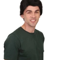 HPO Men's Mens Singer Wig | Black Celebrity Wig | Premium Breathable Capless Cap 14 HPO Men's Mens Singer Wig | Black Celebrity Wig | Premium Breathable Capless Cap