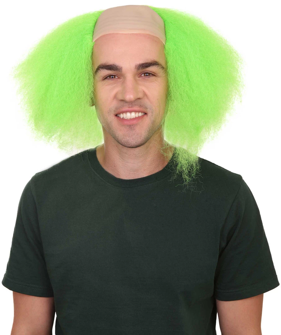 HPO Scary Green Clown Mens Killer Wig | Cosplay Halloween Wig 1 HPO Scary Green Clown Mens Killer Wig | Cosplay Halloween Wig