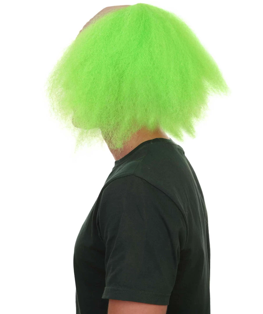 HPO Scary Green Clown Mens Killer Wig | Cosplay Halloween Wig 3 HPO Scary Green Clown Mens Killer Wig | Cosplay Halloween Wig