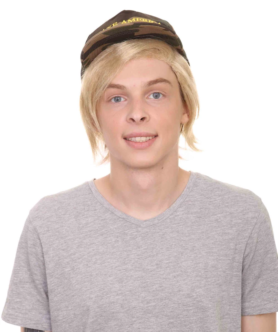 HPO President II Mens Wig W/ Make America Great Again Hat | Blonde Wig | Premium Breathable Capless Cap 6 HPO President II Mens Wig W/ Make America Great Again Hat | Blonde Wig | Premium Breathable Capless Cap