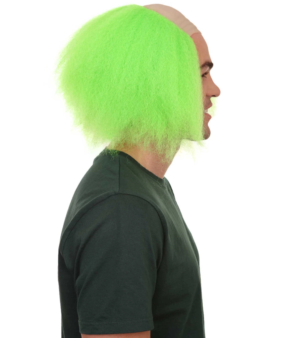 HPO Scary Green Clown Mens Killer Wig | Cosplay Halloween Wig 5 HPO Scary Green Clown Mens Killer Wig | Cosplay Halloween Wig