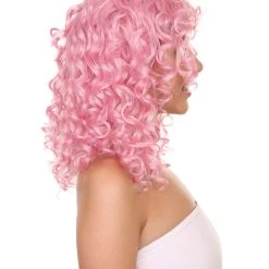 Adult Women's 16" Medium Length Curly Halloween Cosplay Gorgeous Gansta Icon Costume Wig, Synthetic Soft Fiber Hair, Capless Cap Comfortable Design And Feel | HPO 12 Adult Women's 16