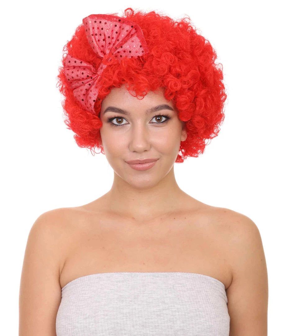 HPO Men's Red Butterfly Womens Wig | Super Size Jumbo Afro Character Cosplay Halloween Wig | Premium Breathable Capless Cap 1 HPO Men's Red Butterfly Womens Wig | Super Size Jumbo Afro Character Cosplay Halloween Wig | Premium Breathable Capless Cap