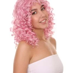 Adult Women's 16" Medium Length Curly Halloween Cosplay Gorgeous Gansta Icon Costume Wig, Synthetic Soft Fiber Hair, Capless Cap Comfortable Design And Feel | HPO 13 Adult Women's 16