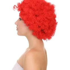HPO Men's Red Butterfly Womens Wig | Super Size Jumbo Afro Character Cosplay Halloween Wig | Premium Breathable Capless Cap 11 HPO Men's Red Butterfly Womens Wig | Super Size Jumbo Afro Character Cosplay Halloween Wig | Premium Breathable Capless Cap