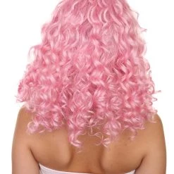 Adult Women's 16" Medium Length Curly Halloween Cosplay Gorgeous Gansta Icon Costume Wig, Synthetic Soft Fiber Hair, Capless Cap Comfortable Design And Feel | HPO 11 Adult Women's 16