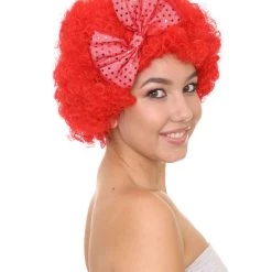 HPO Men's Red Butterfly Womens Wig | Super Size Jumbo Afro Character Cosplay Halloween Wig | Premium Breathable Capless Cap 14 HPO Men's Red Butterfly Womens Wig | Super Size Jumbo Afro Character Cosplay Halloween Wig | Premium Breathable Capless Cap