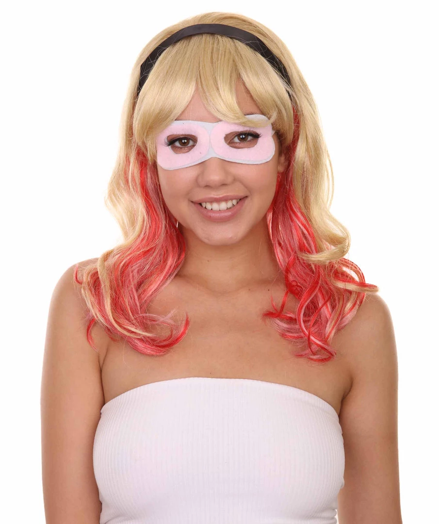 Adult Women's 17" Inch Medium Length Halloween Animated Spider Of Ghost Costume Wig, Synthetic Soft Fiber Hair, Perfect For Your Next Cosplay Conventiton And Group Anime Party! | HPO 1 Adult Women's 17" Inch Medium Length Halloween Animated Spider Of Ghost Costume Wig, Synthetic Soft Fiber Hair, Perfect For Your Next Cosplay Conventiton And Group Anime Party! | HPO