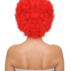 HPO Men's Red Butterfly Womens Wig | Super Size Jumbo Afro Character Cosplay Halloween Wig | Premium Breathable Capless Cap 12 HPO Men's Red Butterfly Womens Wig | Super Size Jumbo Afro Character Cosplay Halloween Wig | Premium Breathable Capless Cap